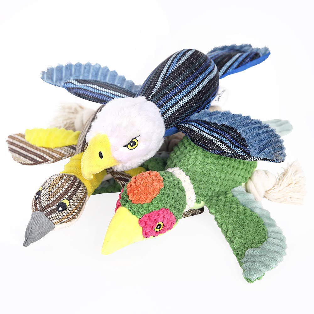 Kit de Brinquedos de Pelúcia Seguro para Cães — Macios com Guizo para Treino e Diversão